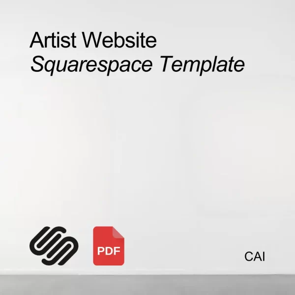 Artist Website: Squarespace Template (Save 40%)