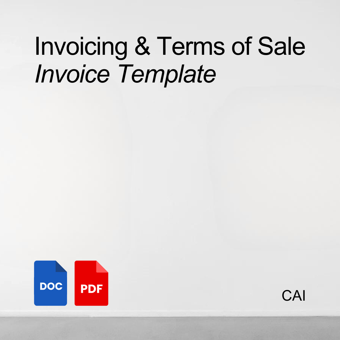 Invoicing & Terms of Sale: Invoice Template