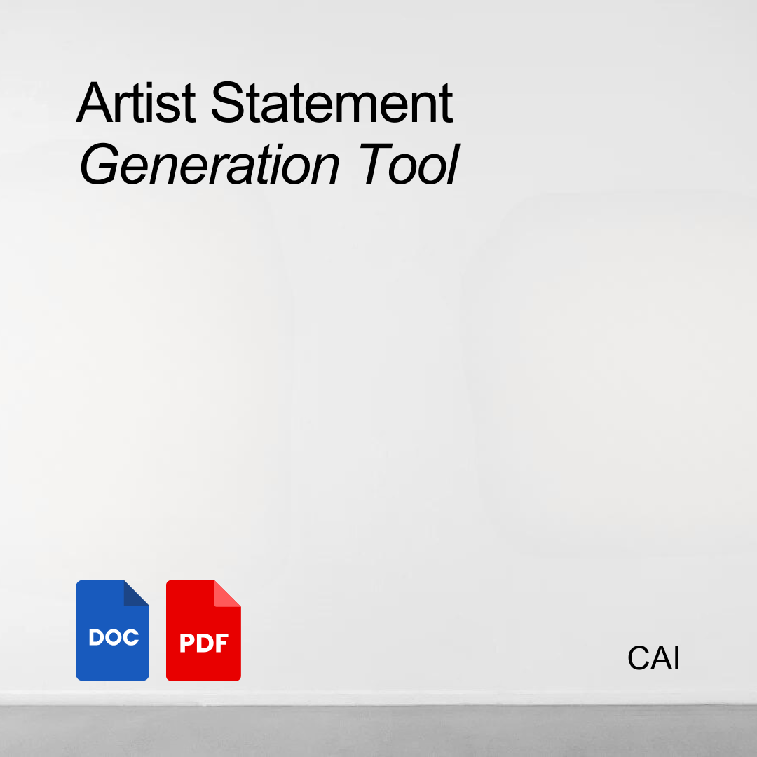 Artist Statement: Generation Tool