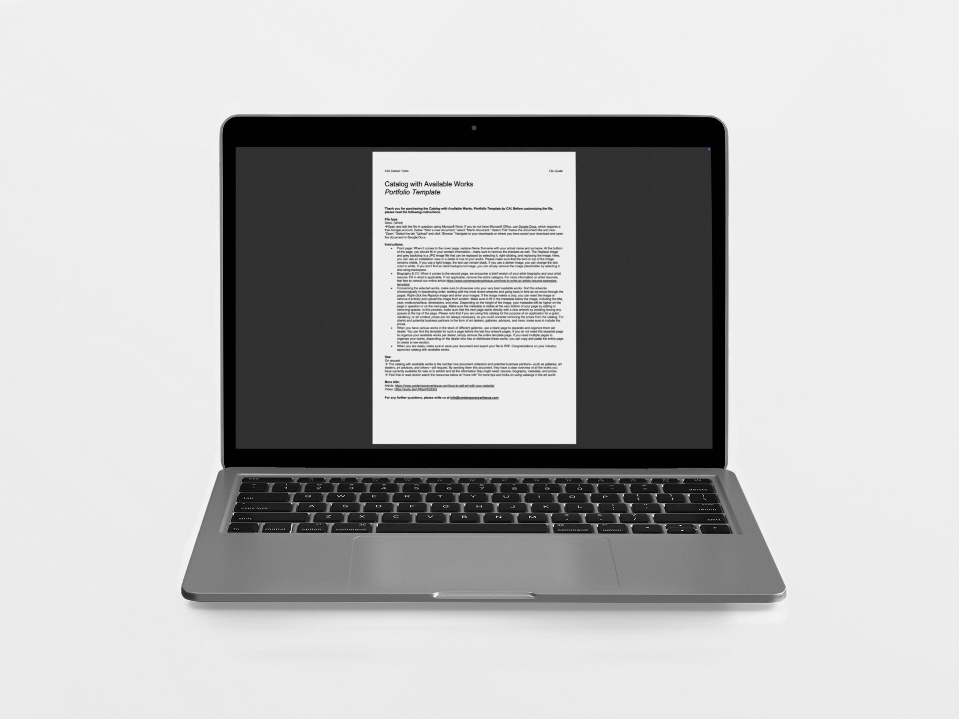 Catalog with Available Works Template - Image 3