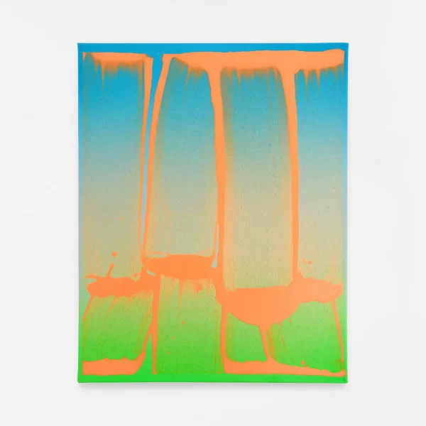 Aron Barath, Untitled (Blue, Green & Orange), 2025