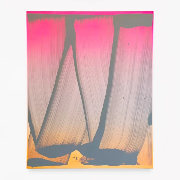 Aron Barath, Untitled (Pink, Orange & Grey), 2025