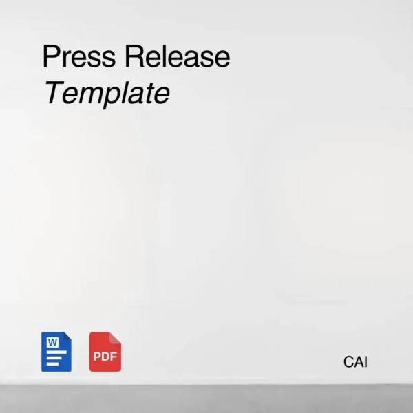 Press Release Template